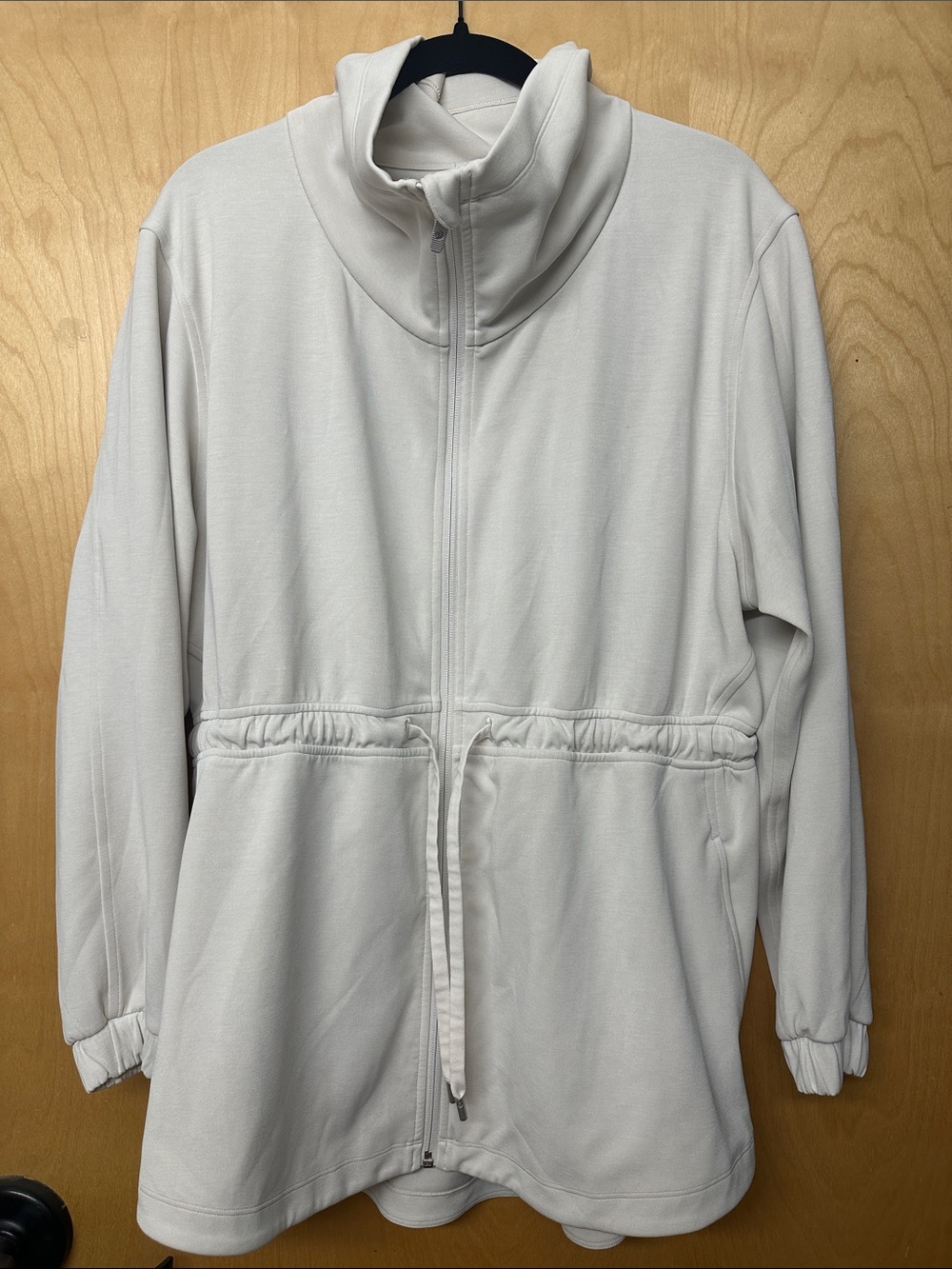 lululemon athletica White Full-Zip Utility Jacket with Drawcord Waist